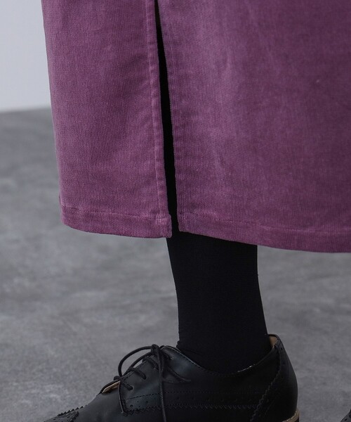 BEAMS HEART（ビームスハート）の「BEAMS HEART / 細コーデュロイ タイトロングスカート（スカート・レディース・パープル系その他5/ホワイト系その他5/ブラック・SMALL/MEDIUM）」の20枚目の写真