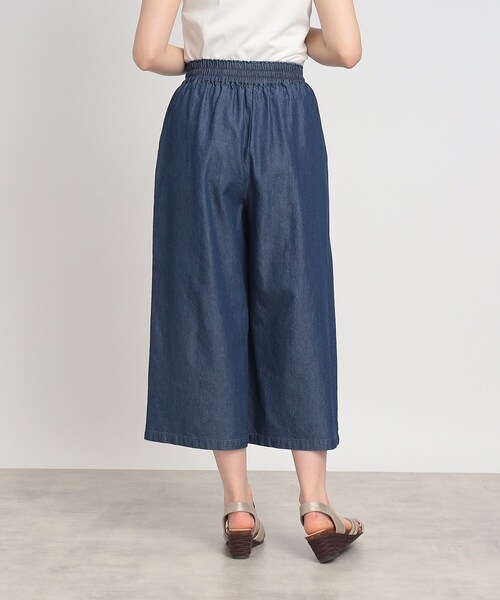 SHOO・LA・RUE（シューラルー）の「◆楽してすっきり！柔らかデニム イージーワイドパンツ（その他パンツ・レディース・ブルー/ダークネイビー・02/03）」の21枚目の写真