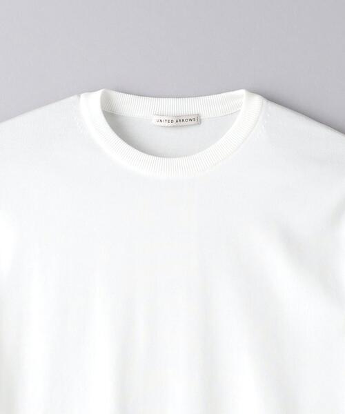 専用【新品未使用】ユナイテッドアローズ　ショートスリーブニット オフホワイト UNITED ARROWS（ユナイテッドアローズ）の「ギザコットン ショート