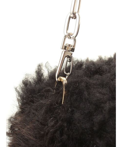 jouetie（ジュエティ）の「ファーハンドBAG（ハンドバッグ・レディース・ブラック/オフホワイト・FREE）」の6枚目の写真