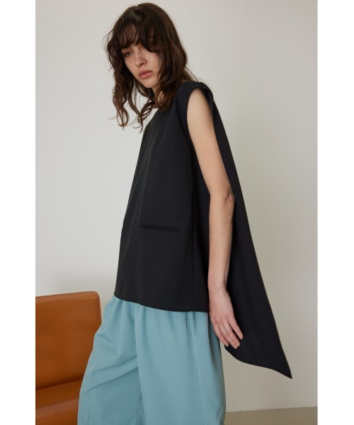 RIM.ARK（リムアーク）の「R-neck vest like tops（Tシャツ