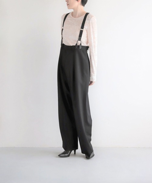 LEPSIM（レプシィム）の「【FOR I SERIES】サスペンダーパンツ　964334（その他パンツ・レディース・グレー/ブラック・FREE）」の3枚目の写真