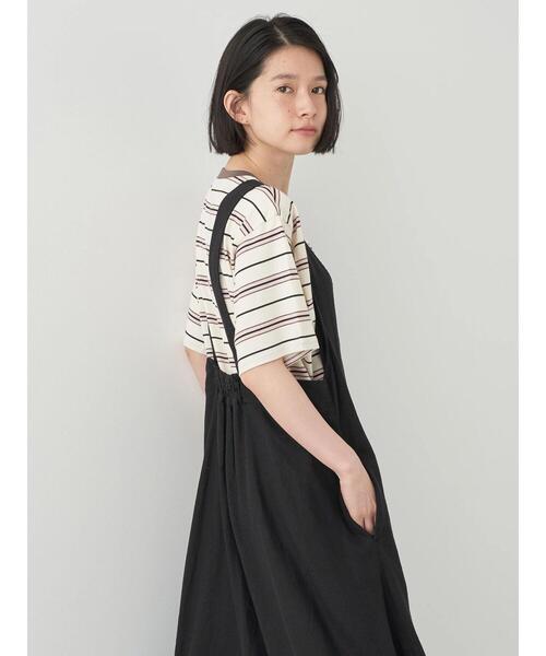 AMERICAN HOLIC(アメリカンホリック)の「半袖マルチボーダーカットプルオーバー(Tシャツ/カットソー・レディース・アイボリー/ブラウン・M/L)」の11枚目の写真