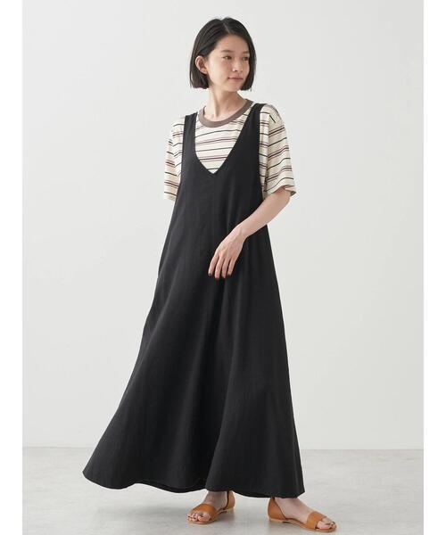 AMERICAN HOLIC(アメリカンホリック)の「半袖マルチボーダーカットプルオーバー(Tシャツ/カットソー・レディース・アイボリー/ブラウン・M/L)」の13枚目の写真