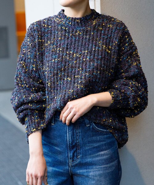 B.C STOCK（ベーセーストック）の「ポコポコヤーンニットプルオーバー