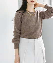 Noble | ベビーアルパカミックスクルーネックニット(ニット/セーター)