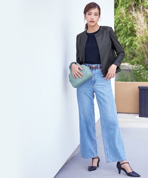 Tiaclasse（ティアクラッセ）の「【洗える】ギャザーネックレースブラウス（シャツ/ブラウス・レディース・ネイビー/オフホワイト/ラベンダー/ブラック・M/L/S）」の21枚目の写真