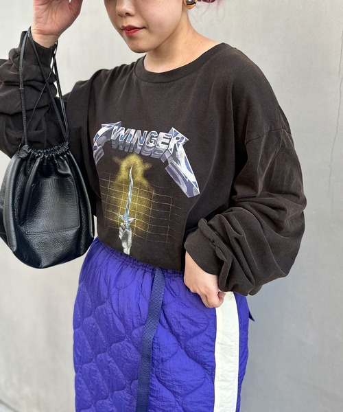 CIAOPANIC（チャオパニック）の「ヴィンテージ加工ロックロンT（T