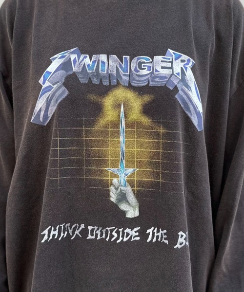 CIAOPANIC（チャオパニック）の「ヴィンテージ加工ロックロンT（T