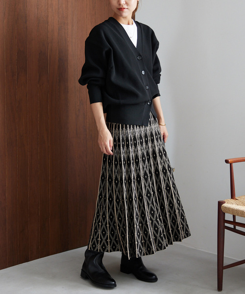 Torrazzo Donna（トラッゾドンナ）の「【TORRAZZO DONNA】リバーシブルスカートダイヤ（スカート・レディース・ブラック・FREE）」の3枚目の写真