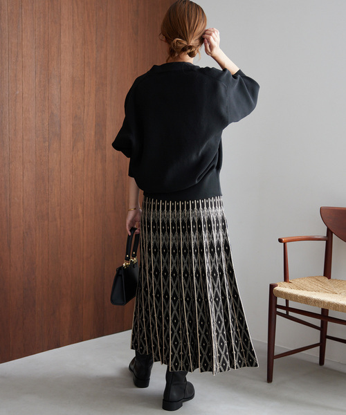 Torrazzo Donna（トラッゾドンナ）の「【TORRAZZO DONNA】リバーシブルスカートダイヤ（スカート・レディース・ブラック・FREE）」の4枚目の写真