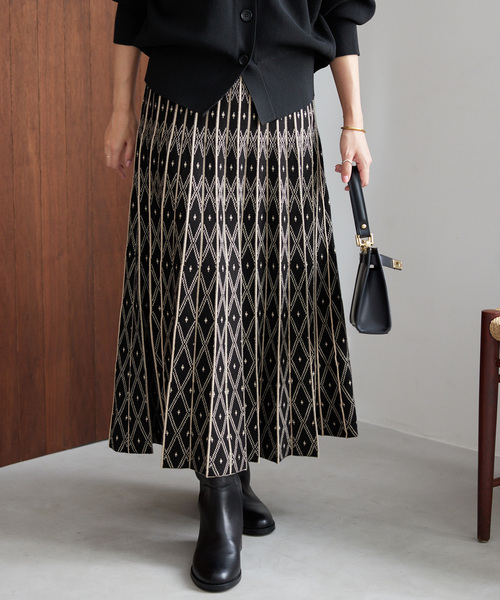 Torrazzo Donna（トラッゾドンナ）の「【TORRAZZO DONNA】リバーシブルスカートダイヤ（スカート・レディース・ブラック・FREE）」の6枚目の写真