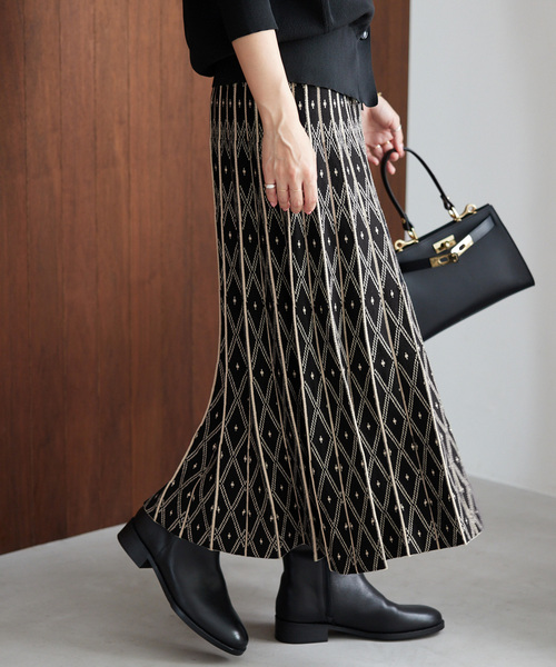 Torrazzo Donna（トラッゾドンナ）の「【TORRAZZO DONNA】リバーシブルスカートダイヤ（スカート・レディース・ブラック・FREE）」の7枚目の写真