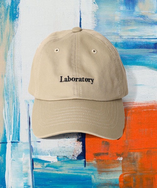 POET MEETS DUBWISE（ポエットミーツダブワイズ）の「POET MEETS DUBWISE/ポエットミーツダブワイズ LABORATORY Cap キャップ（キャップ・メンズ・ブルー/ベージュ/ブラック・FREE）」の3枚目の写真