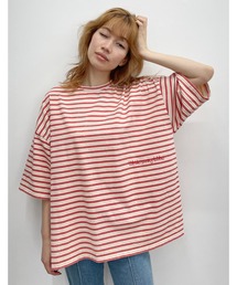 『Little Sunny Bite』 Stripe big tee