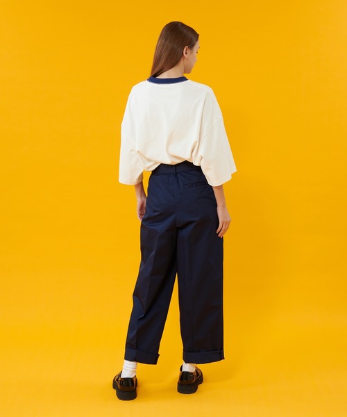 ONCILY(オンシェリー)の「BELTED STRAIGHT CHINO PANTS / ベルテッドストレートチノパンツ(チノパンツ・メンズ・ネイビー/ベージュ・LARGE/SMALL/MEDIUM)」の16枚目の写真