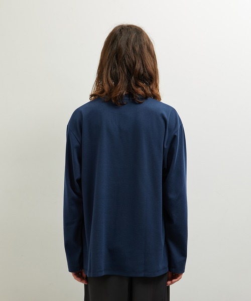 JUNRED(ジュンレッド)の「異素材ブロック切り替えロンT(Tシャツ/カットソー・メンズ・ベージュ系その他/ネイビー/ダークグリーン・M/LL/L)」の15枚目の写真