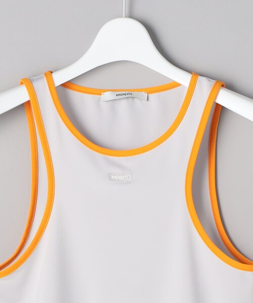 セール】AMOMENTO/アモーメント COLOR BLOCKED SLEEVELESS TOP