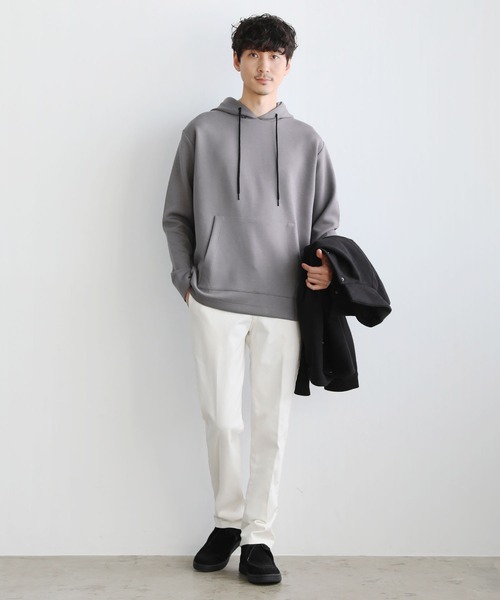 LIL VENDARS(リルヴェンダース)の「ヘビーウェイトダンボールポンチプルパーカー(パーカー・メンズ・グレー/ブラック/ホワイト/ブラウン/ワイン/チャコール/ベージュ/ネイビー・M/L/S/XL)」の13枚目の写真