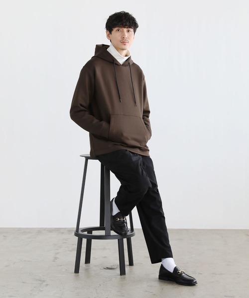 LIL VENDARS(リルヴェンダース)の「ヘビーウェイトダンボールポンチプルパーカー(パーカー・メンズ・グレー/ブラック/ホワイト/ブラウン/ワイン/チャコール/ベージュ/ネイビー・M/L/S/XL)」の17枚目の写真