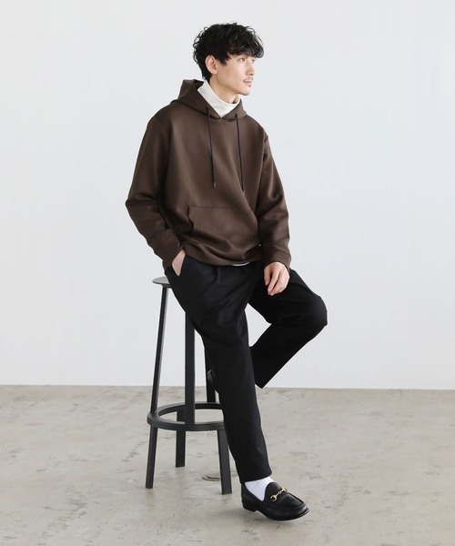 LIL VENDARS(リルヴェンダース)の「ヘビーウェイトダンボールポンチプルパーカー(パーカー・メンズ・グレー/ブラック/ホワイト/ブラウン/ワイン/チャコール/ベージュ/ネイビー・M/L/S/XL)」の18枚目の写真