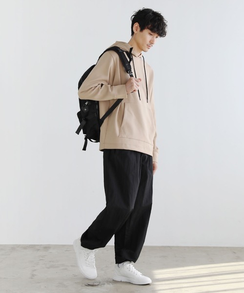 LIL VENDARS(リルヴェンダース)の「ヘビーウェイトダンボールポンチプルパーカー(パーカー・メンズ・グレー/ブラック/ホワイト/ブラウン/ワイン/チャコール/ベージュ/ネイビー・M/L/S/XL)」の20枚目の写真