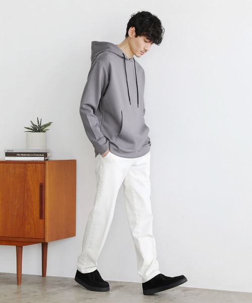 LIL VENDARS(リルヴェンダース)の「ヘビーウェイトダンボールポンチプルパーカー(パーカー・メンズ・グレー/ブラック/ホワイト/ブラウン/ワイン/チャコール/ベージュ/ネイビー・M/L/S/XL)」の14枚目の写真