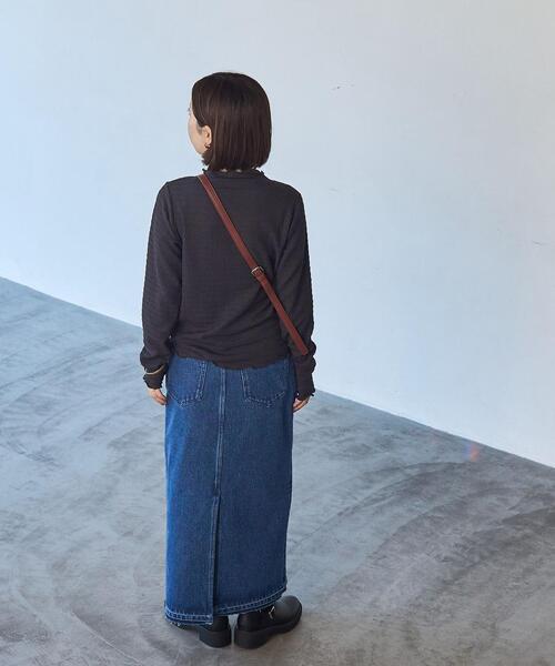 coen（コーエン）の「Aラインデニムスカート（デニムスカート・レディース・ブラック/コバルトブルー・M/L）」の18枚目の写真