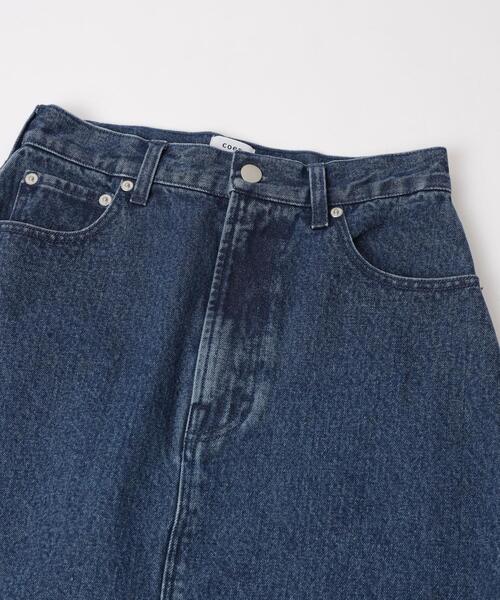 coen（コーエン）の「Aラインデニムスカート（デニムスカート・レディース・ブラック/コバルトブルー・M/L）」の19枚目の写真