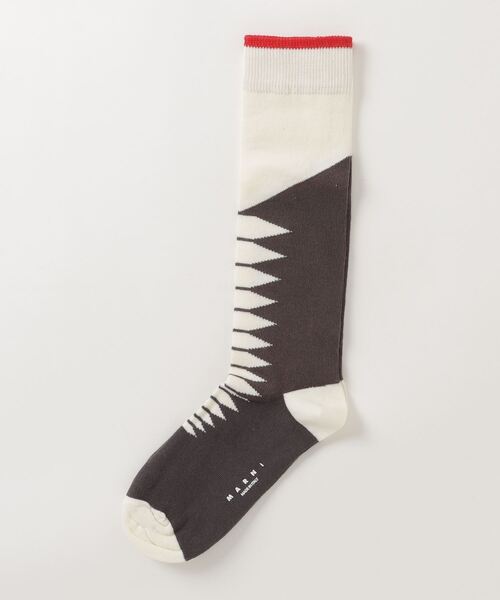 MARNI（マルニ）の「MARNI（マルニ）Kids & Junior ミドル丈デザインソックス靴下（ソックス/靴下・キッズ・イエロー/ホワイト・Ⅱ/Ⅰ/Ⅲ）」の2枚目の写真