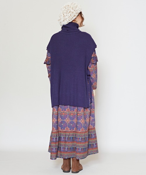 チャイハネ（チャイハネ）の「【チャイハネ】ルティアニットトップス（ニット/セーター・レディース・カーキ/オレンジ/ネイビー/ピンク/ホワイト/イエロー・FREE）」の19枚目の写真