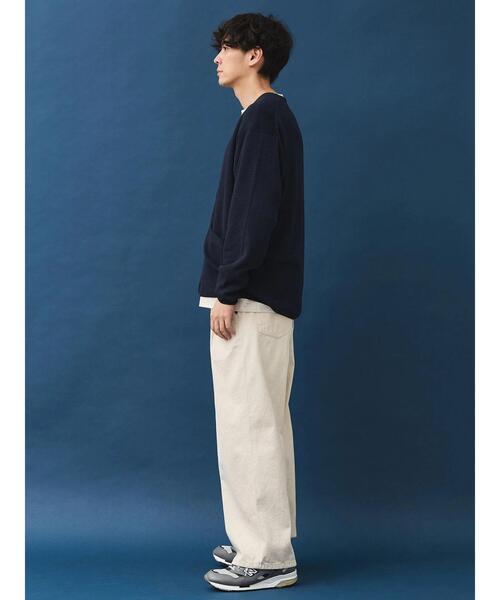 CRAFT STANDARD BOUTIQUE(クラフトスタンダードブティック)の「ブレンデッドヤーンVネックカーディガン(カーディガン/ボレロ・メンズ・ダークネイビー/ブラック/グレイッシュベージュ・L/M/XL)」の11枚目の写真