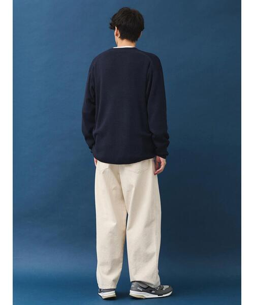 CRAFT STANDARD BOUTIQUE(クラフトスタンダードブティック)の「ブレンデッドヤーンVネックカーディガン(カーディガン/ボレロ・メンズ・ダークネイビー/ブラック/グレイッシュベージュ・L/M/XL)」の12枚目の写真