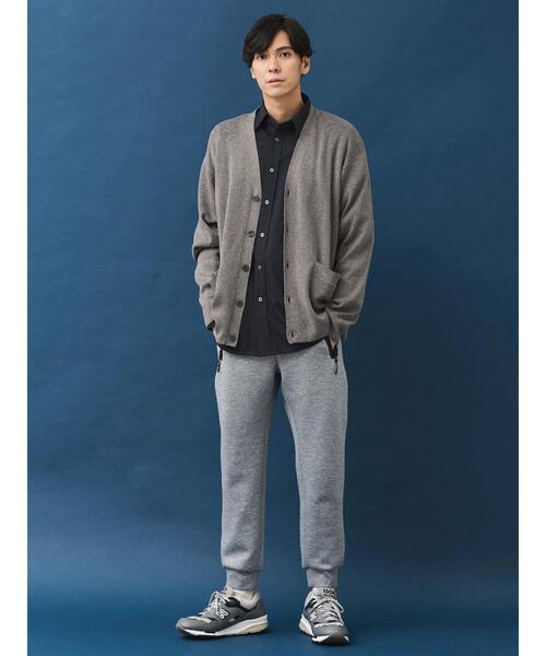 CRAFT STANDARD BOUTIQUE(クラフトスタンダードブティック)の「ブレンデッドヤーンVネックカーディガン(カーディガン/ボレロ・メンズ・ダークネイビー/ブラック/グレイッシュベージュ・L/M/XL)」の15枚目の写真