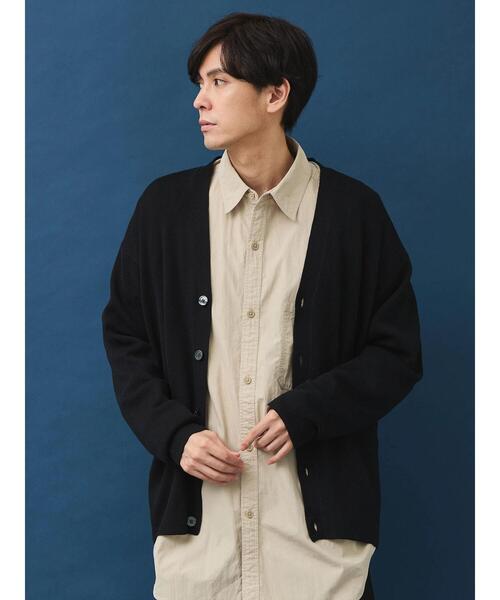 CRAFT STANDARD BOUTIQUE(クラフトスタンダードブティック)の「ブレンデッドヤーンVネックカーディガン(カーディガン/ボレロ・メンズ・ダークネイビー/ブラック/グレイッシュベージュ・L/M/XL)」の19枚目の写真