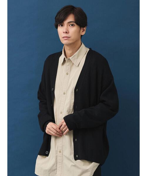 CRAFT STANDARD BOUTIQUE(クラフトスタンダードブティック)の「ブレンデッドヤーンVネックカーディガン(カーディガン/ボレロ・メンズ・ダークネイビー/ブラック/グレイッシュベージュ・L/M/XL)」の20枚目の写真