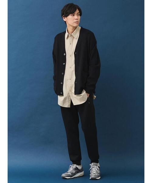 CRAFT STANDARD BOUTIQUE(クラフトスタンダードブティック)の「ブレンデッドヤーンVネックカーディガン(カーディガン/ボレロ・メンズ・ダークネイビー/ブラック/グレイッシュベージュ・L/M/XL)」の21枚目の写真