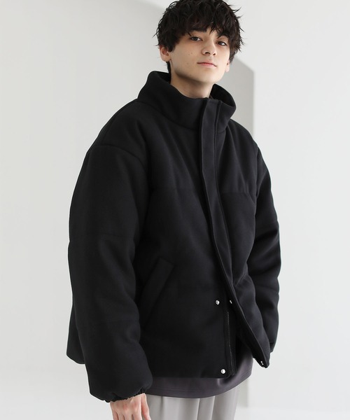ETELIO（エテリオ）の「メルトンスタンドネックエコダウンジャケット
