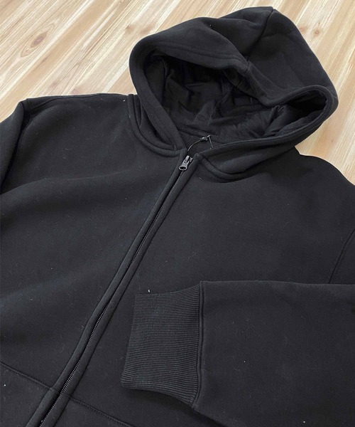 TopIsm（トップイズム）の「オーバーサイズ ヘビーウェイト裏起毛無地 スウェットジップアップパーカー（パーカー・メンズ・オートミール/ブラック/チャコールグレー/杢グレー・L/M/LL）」の6枚目の写真
