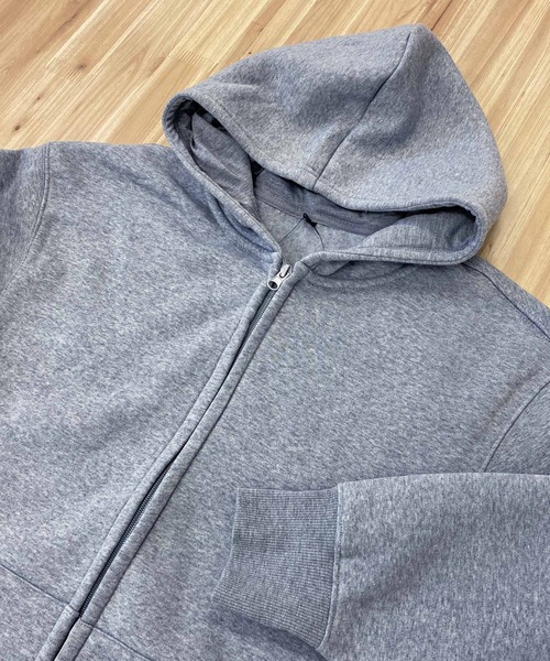 TopIsm（トップイズム）の「オーバーサイズ ヘビーウェイト裏起毛無地 スウェットジップアップパーカー（パーカー・メンズ・オートミール/ブラック/チャコールグレー/杢グレー・L/M/LL）」の10枚目の写真