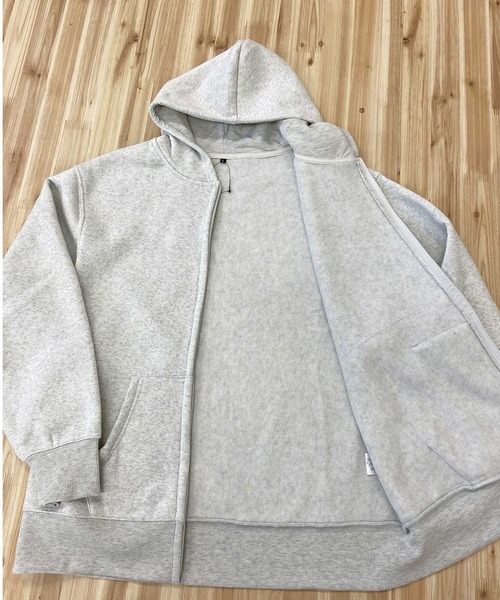 TopIsm（トップイズム）の「オーバーサイズ ヘビーウェイト裏起毛無地 スウェットジップアップパーカー（パーカー・メンズ・オートミール/ブラック/チャコールグレー/杢グレー・L/M/LL）」の14枚目の写真