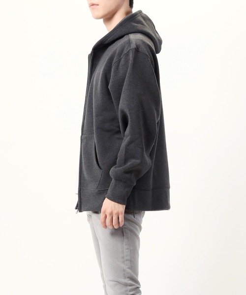 TopIsm（トップイズム）の「オーバーサイズ ヘビーウェイト裏起毛無地 スウェットジップアップパーカー（パーカー・メンズ・オートミール/ブラック/チャコールグレー/杢グレー・L/M/LL）」の22枚目の写真