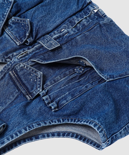 SASQUATCHfabrix.（サスクワァッチファブリックス）の「“KATHARINE HAMNETT” DENIM VEST（ベスト・メンズ・インディゴブルー・L）」の3枚目の写真