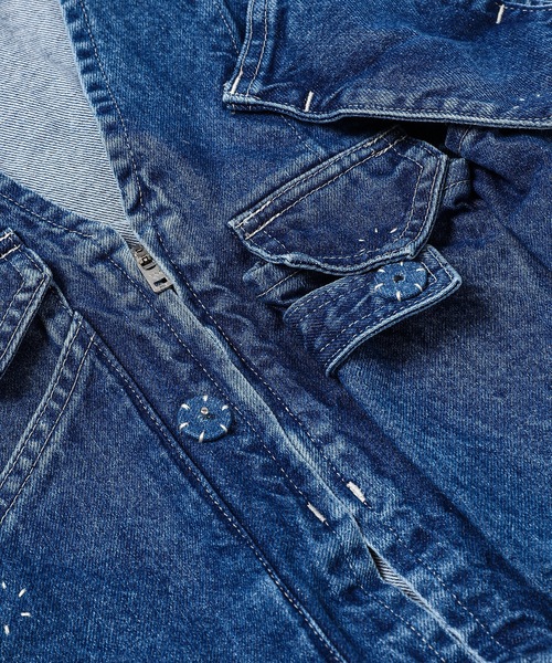 SASQUATCHfabrix.（サスクワァッチファブリックス）の「“KATHARINE HAMNETT” DENIM VEST（ベスト・メンズ・インディゴブルー・L）」の2枚目の写真