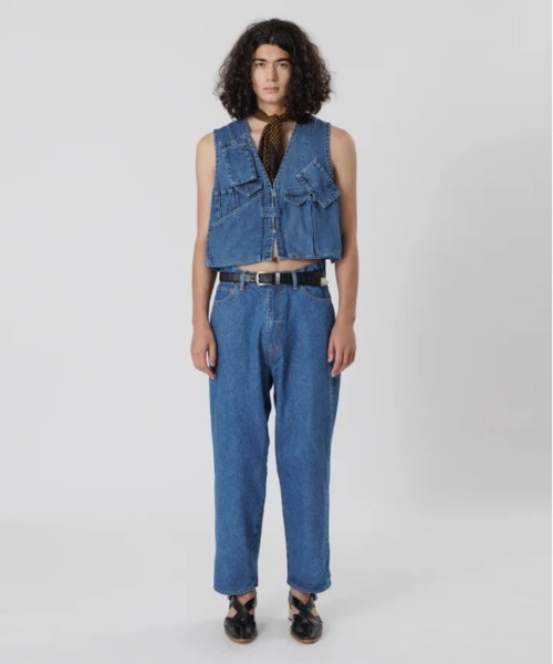 SASQUATCHfabrix.（サスクワァッチファブリックス）の「“KATHARINE HAMNETT” DENIM VEST（ベスト・メンズ・インディゴブルー・L）」の13枚目の写真