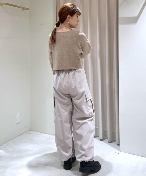 FREE'S MART(フリーズマート)の「裾ドロストカーゴパンツ(カーゴパンツ・レディース・カーキ/ベージュ/ブラック・MEDIUM/SMALL)」の10枚目の写真