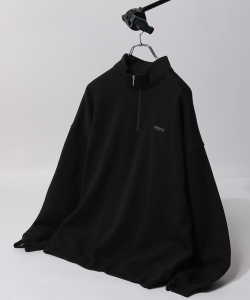 SIGNAL SPORTS（シグナルスポーツ）の「【SIGNAL SPORTS】ワンポイント刺繍/裏起毛スウェットハーフジッププルオーバー（スウェット・メンズ・ホワイト/ブラック/グリーン/ブルー・LARGE/SMALL/MEDIUM）」の6枚目の写真