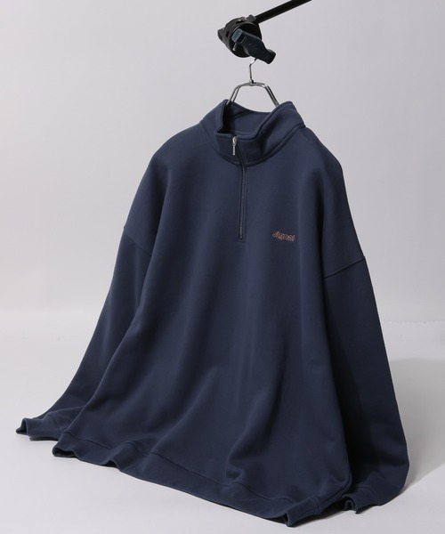 SIGNAL SPORTS（シグナルスポーツ）の「【SIGNAL SPORTS】ワンポイント刺繍/裏起毛スウェットハーフジッププルオーバー（スウェット・メンズ・ホワイト/ブラック/グリーン/ブルー・LARGE/SMALL/MEDIUM）」の8枚目の写真