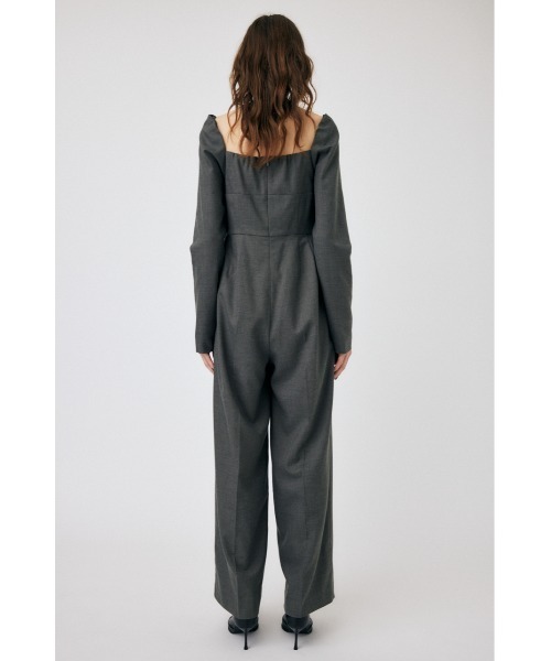 MOUSSY（マウジー）の「LAYERED オールインワン（つなぎ/オールインワン・レディース・杢グレー/ブラック・1/2）」の8枚目の写真