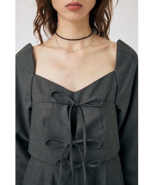 MOUSSY（マウジー）の「LAYERED オールインワン（つなぎ/オールインワン・レディース・杢グレー/ブラック・1/2）」の9枚目の写真